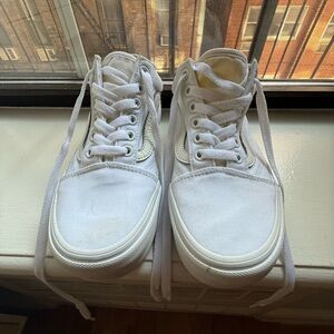 Vans Old Skool Stackform Shoes, White, Sz 6.5